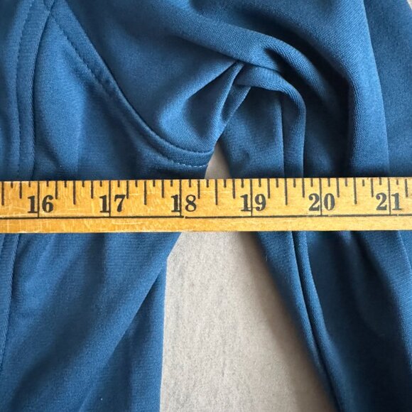 The North Face 1/4 zip jacket blue Women's pullover Medium Golf sporty fleece - Picture 6 of 7